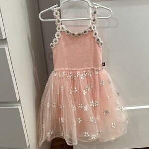 Floral Pink Kids Casual Dress